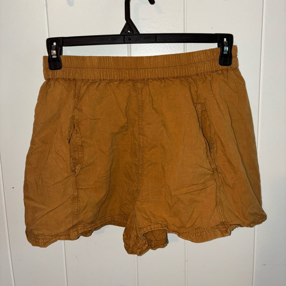 Free People Poplin Pull On Shorts